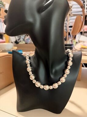 Uno de 50 Sterling Silver plated Bead Necklace
